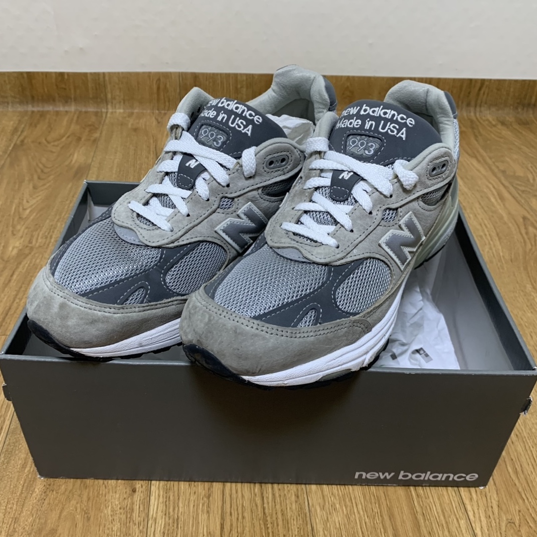 New Balance 993 Made in USA Grey - D Standard 착용 스타일