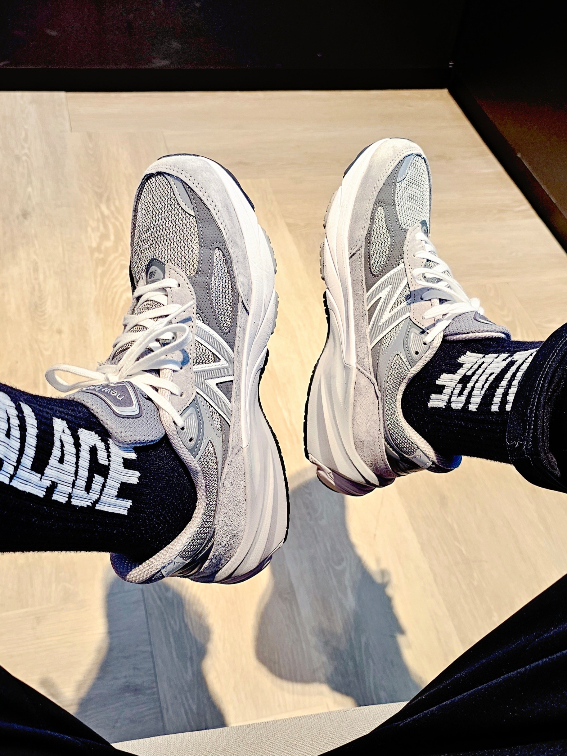 New Balance 990v6 Made in USA Grey - D Standard 착용 스타일 - 2
