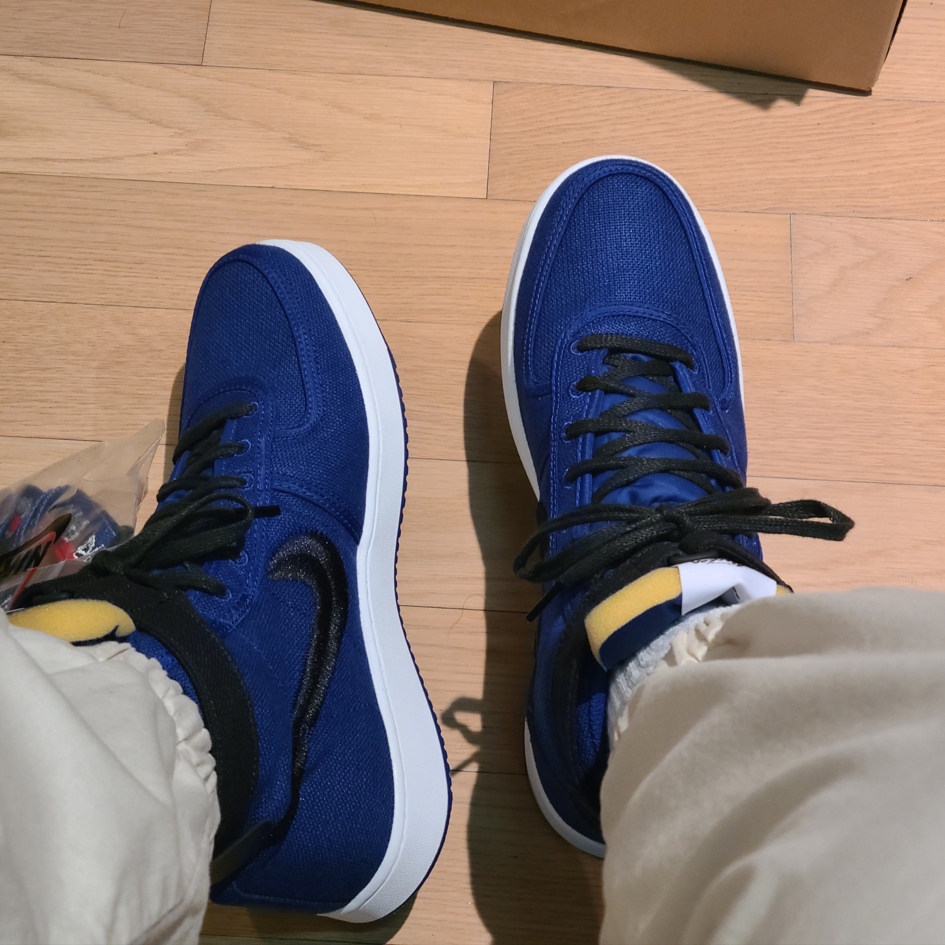 Nike x Stussy Vandal High Deep Royal Blue 착용 스타일 - 5
