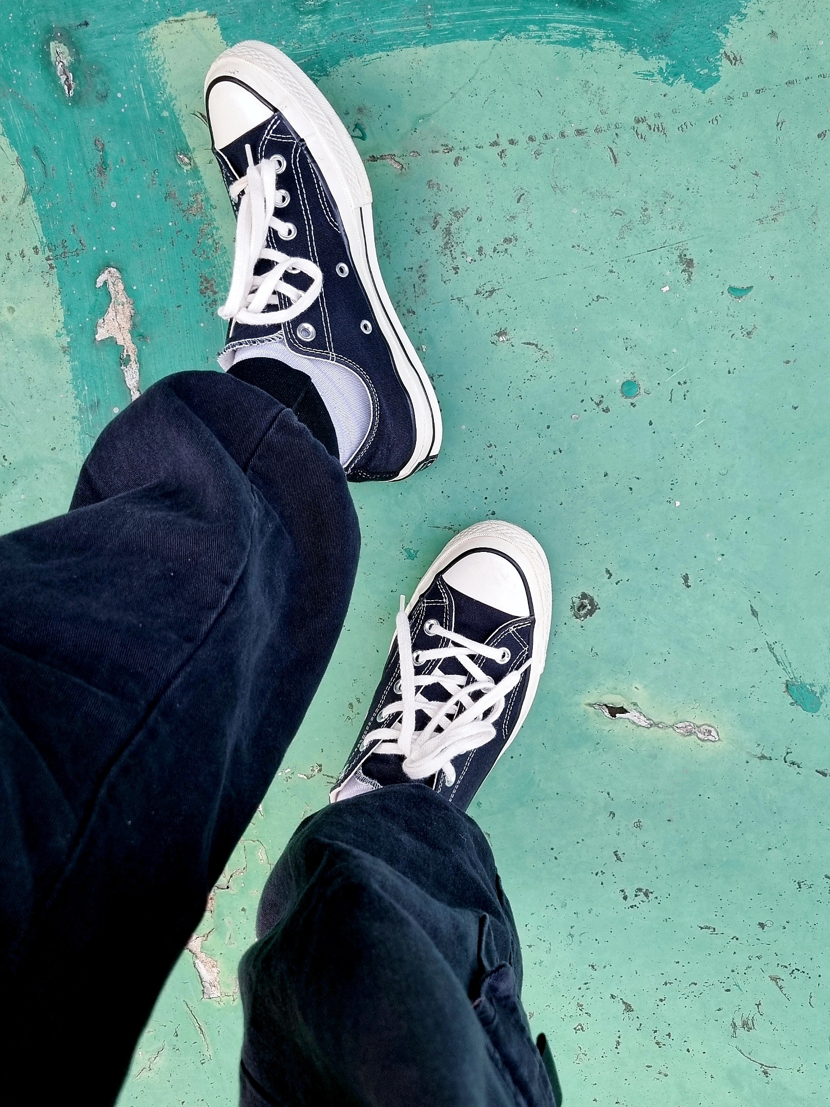 Converse Chuck 70 Ox Black - Standard 착용 스타일 - 2