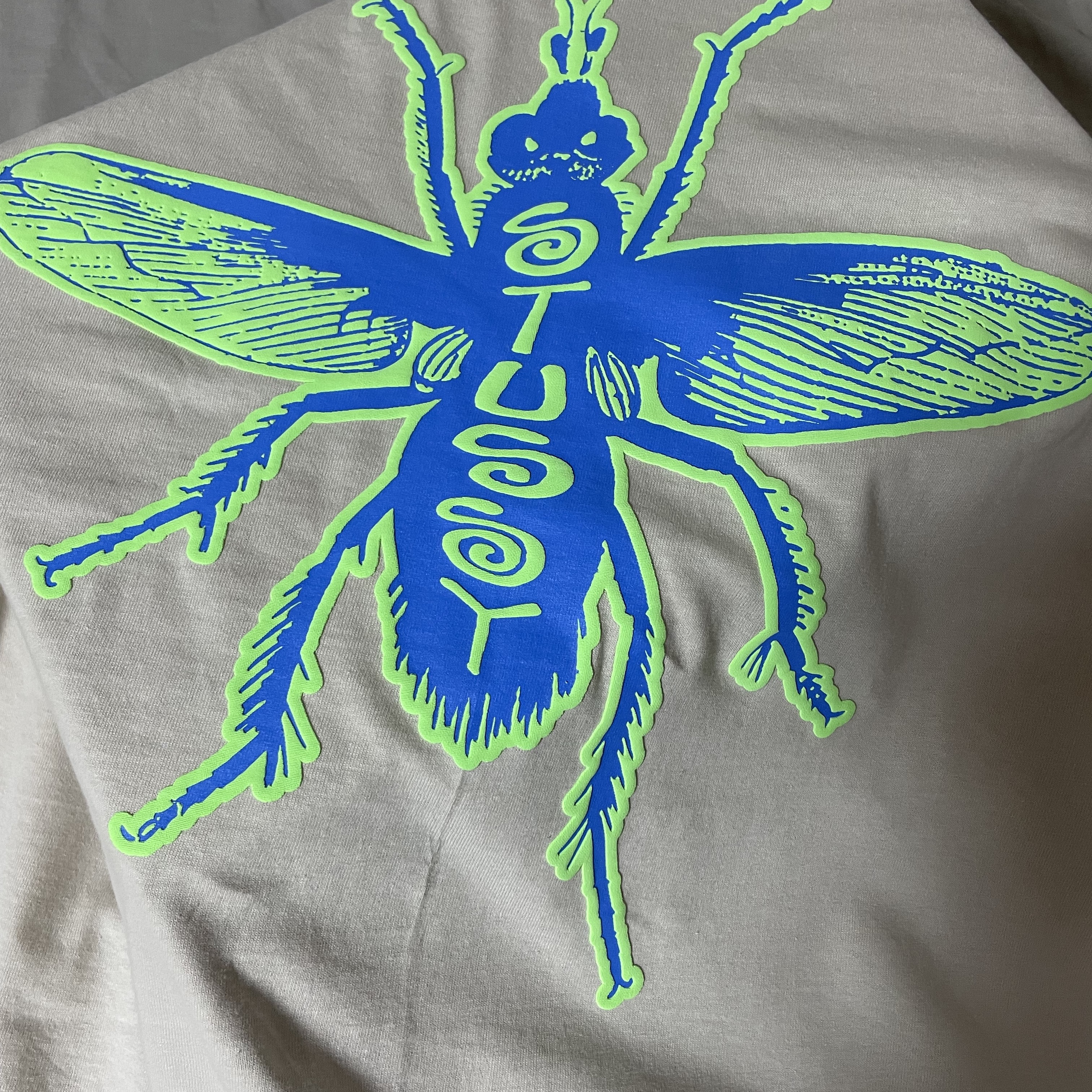 Stussy Housefly T-Shirt Smoke, Nike x Stussy Vandal High Black 착용 스타일 - 1