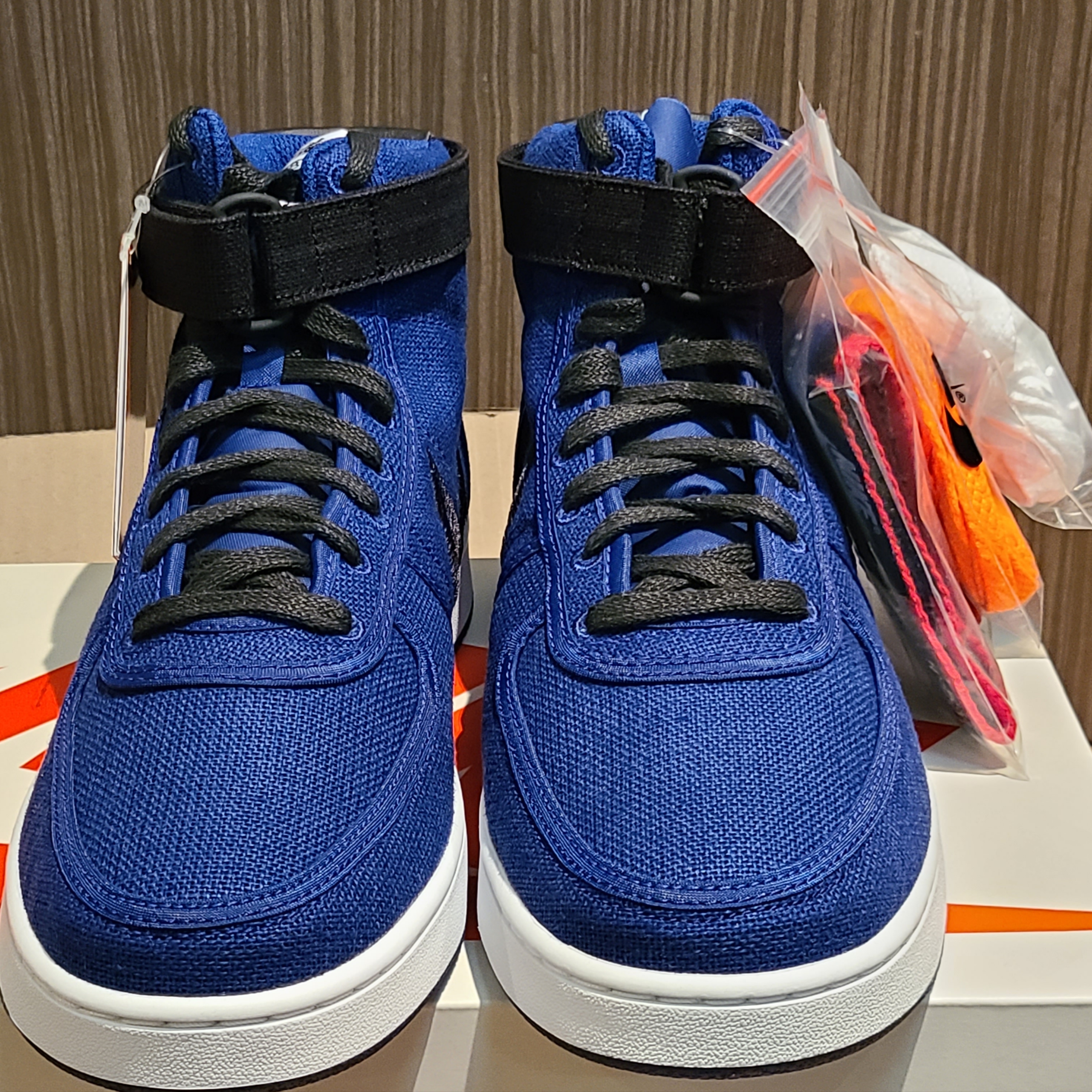 Nike x Stussy Vandal High Deep Royal Blue 착용 스타일 - 1