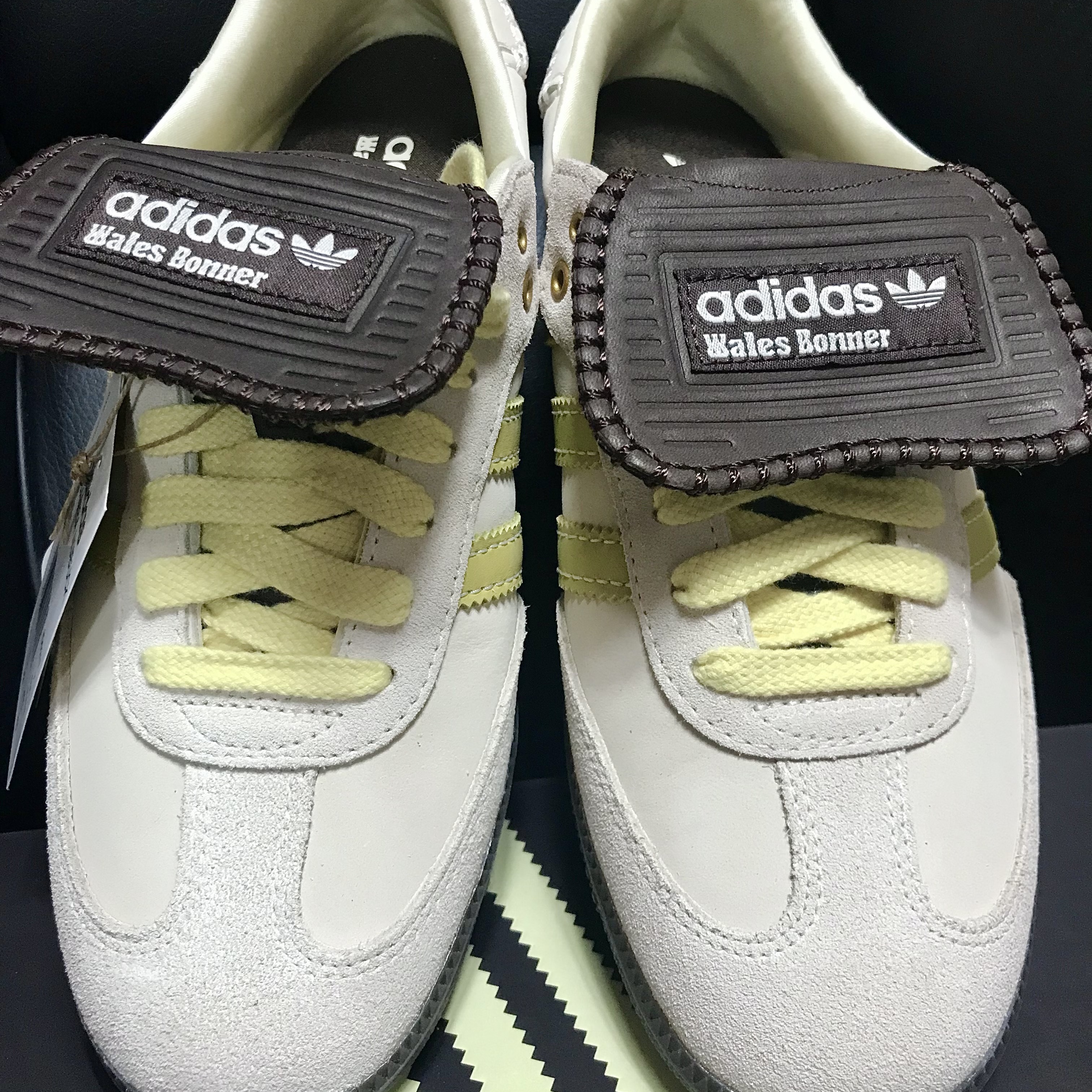 Adidas x Wales Bonner Samba Brown Ecru Tint 착용 스타일 - 2
