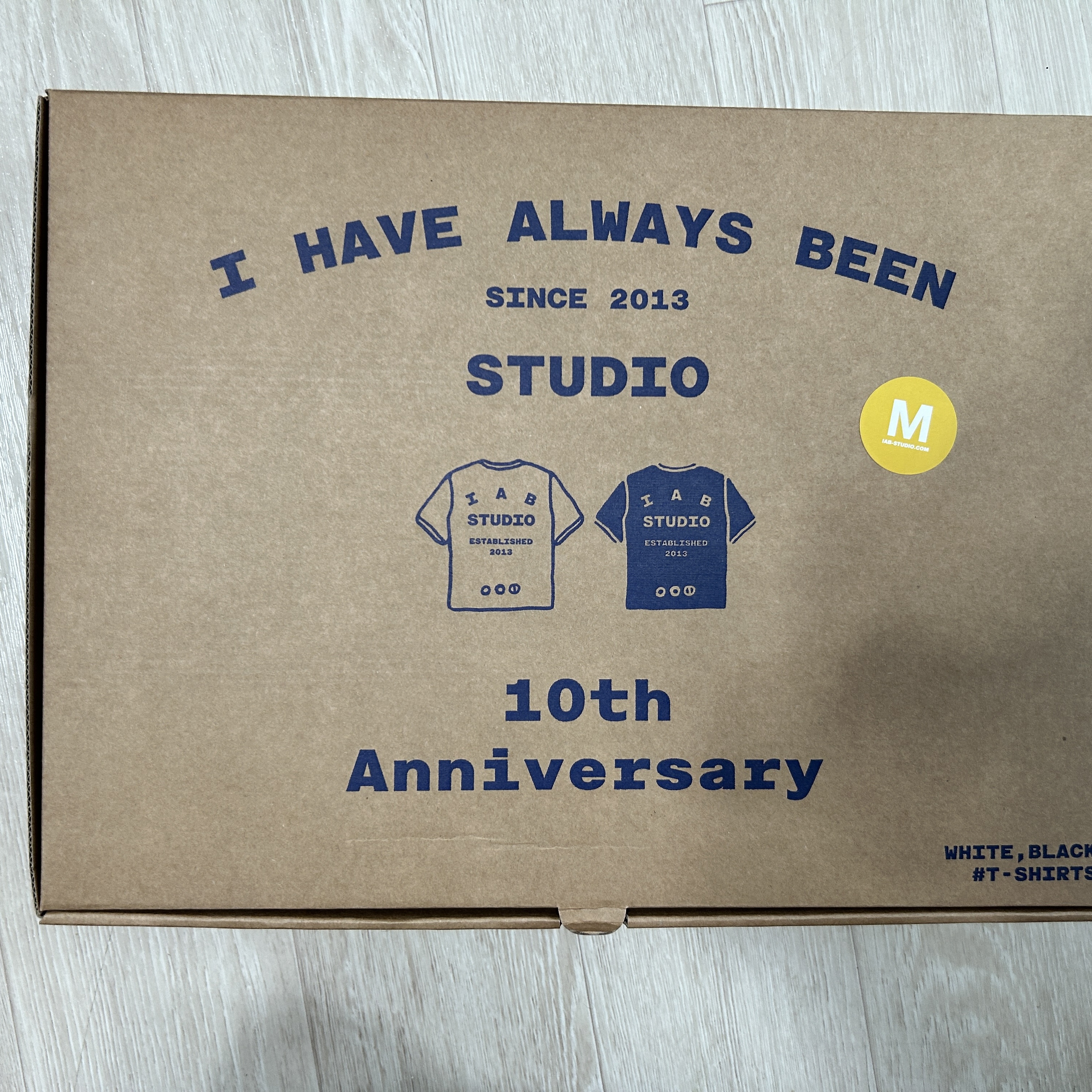 IAB Studio 10th Anniversary T-Shirts Pack White & Black (2 Pack) 착용 스타일