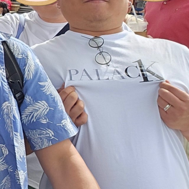 Palace x CK1 T-Shirt Classic White - 22SS 착용 스타일