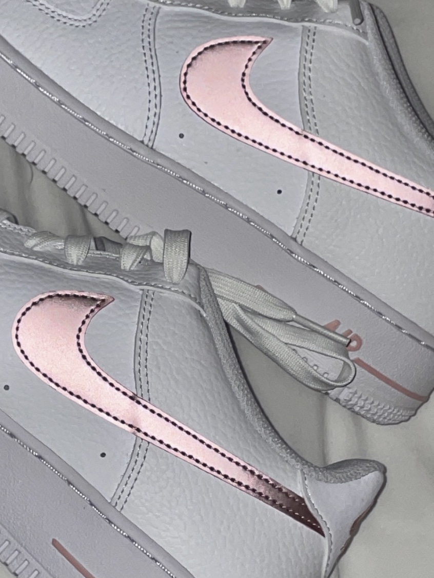 (GS) Nike Air Force 1 Pink Glaze 착용 스타일 - 2