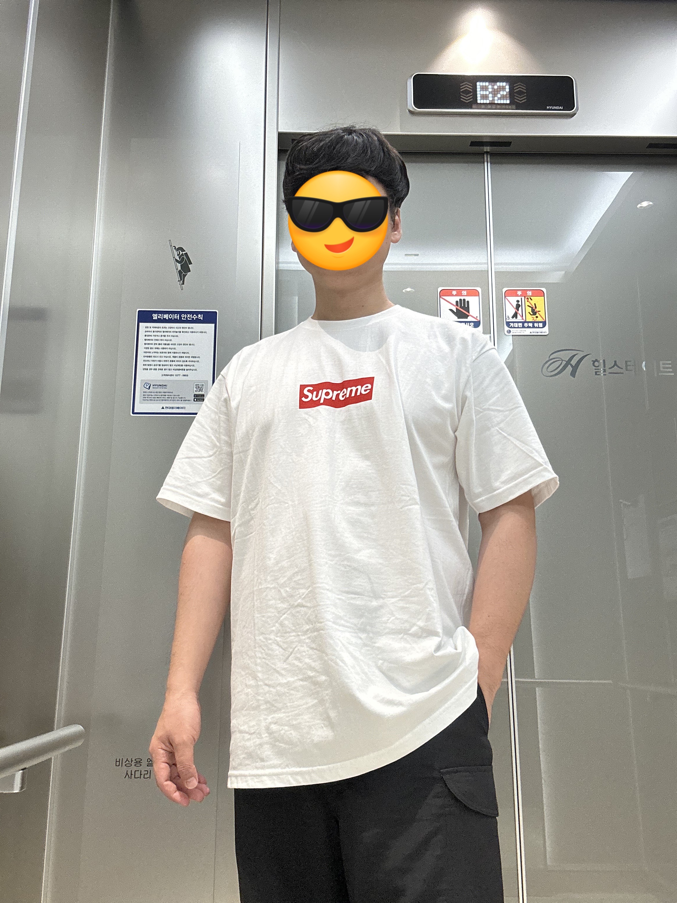 Supreme West Hollywood Box Logo T-Shirt White - 23SS, Supreme x The North Face Trekking Zip-Off Belted Pants Black - 22SS 착용 스타일 - 2