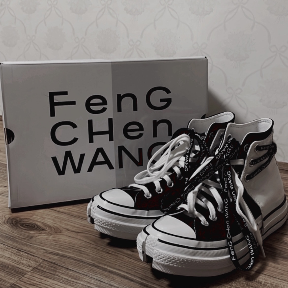 Converse x Feng Chen Wang Chuck 70 2-in-1 Natural Ivory Black 착용 스타일 - 2