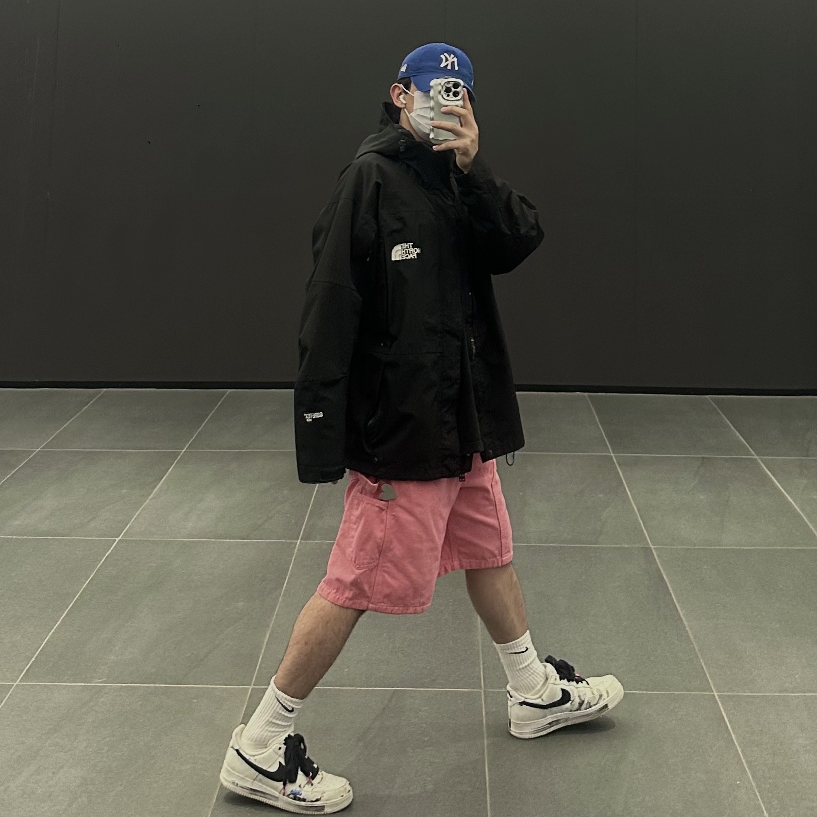 Nike x Peaceminusone Air Force 1 Low Para-Noise 2.0 착용 스타일