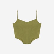 Pepper Pepper Women Stitch Bustier Top Green