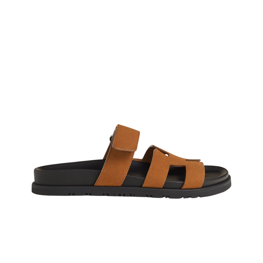 H222297ZA4 (W) Hermes Chypre Sandal Suede Goatskin & Naturel