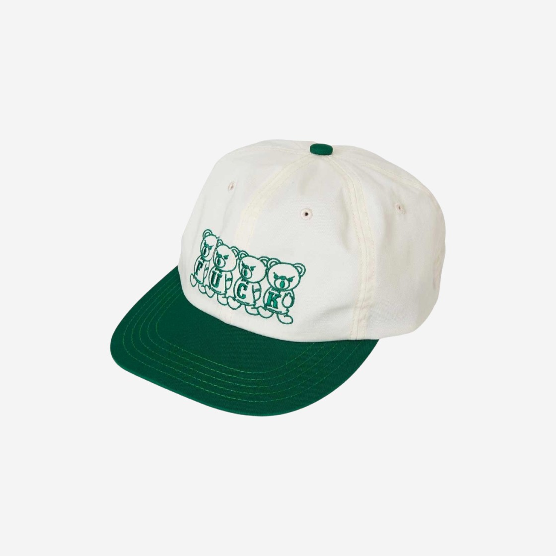 (W) Hysteric Glamour Fxxk Bears Embroidery Cap Green 상세 이미지 1