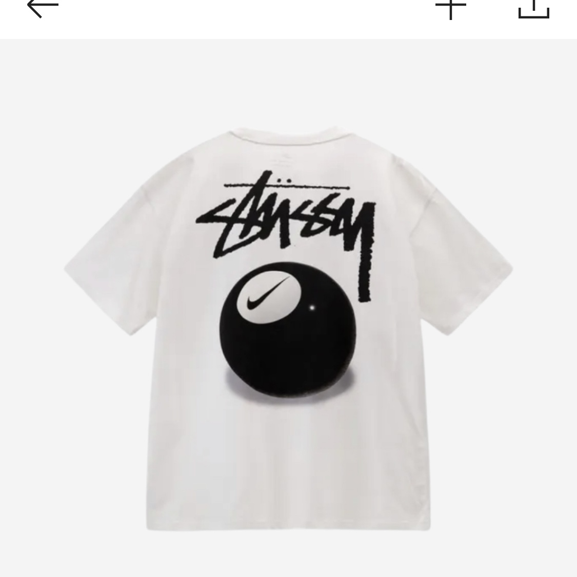 Nike x Stussy NRG FL SS 8 Ball T-Shirt White (DO9322-100) 착용 스타일