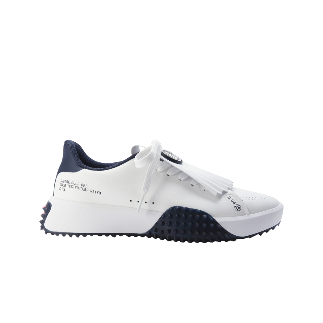(W) 지포어 G. 112 킬티 골프 슈즈 네이비((W) G/Fore G. 112 Kiltie Golf Shoes Navy) - 1