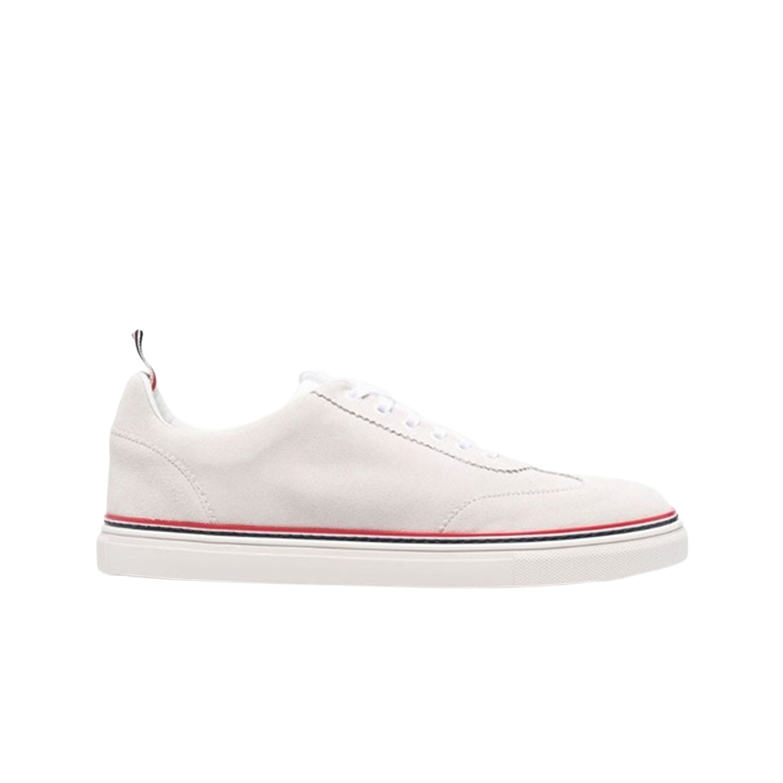 톰브라운 파인 키드 스웨이드 필드 슈즈 화이트(Thom Browne Fine Kid Suede Field Shoes White) - 1