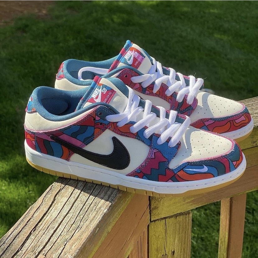 Nike x Parra SB Dunk Low Pro Abstract Art 착용 스타일