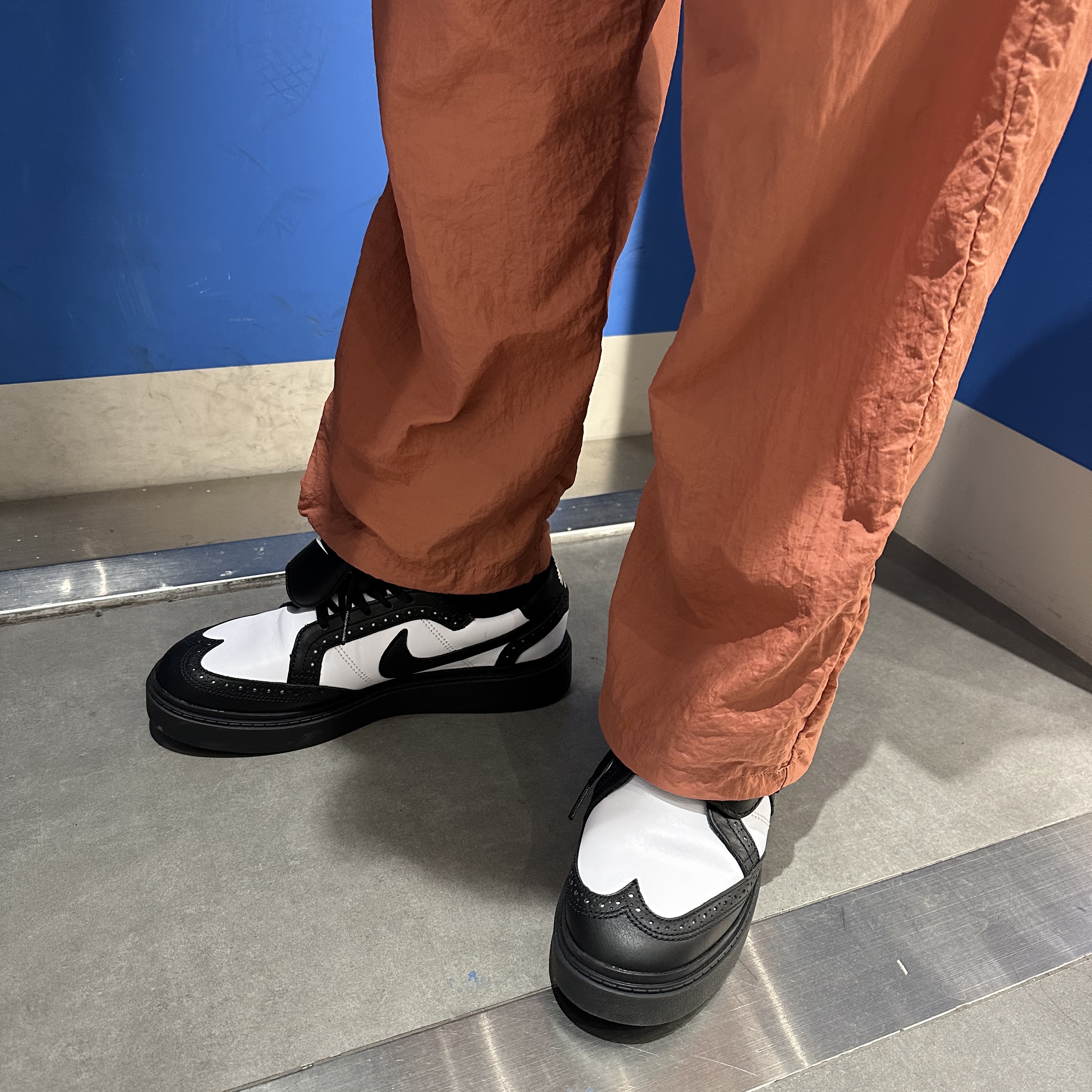 Nike x Peaceminusone Kwondo1 Black and White 착용 스타일