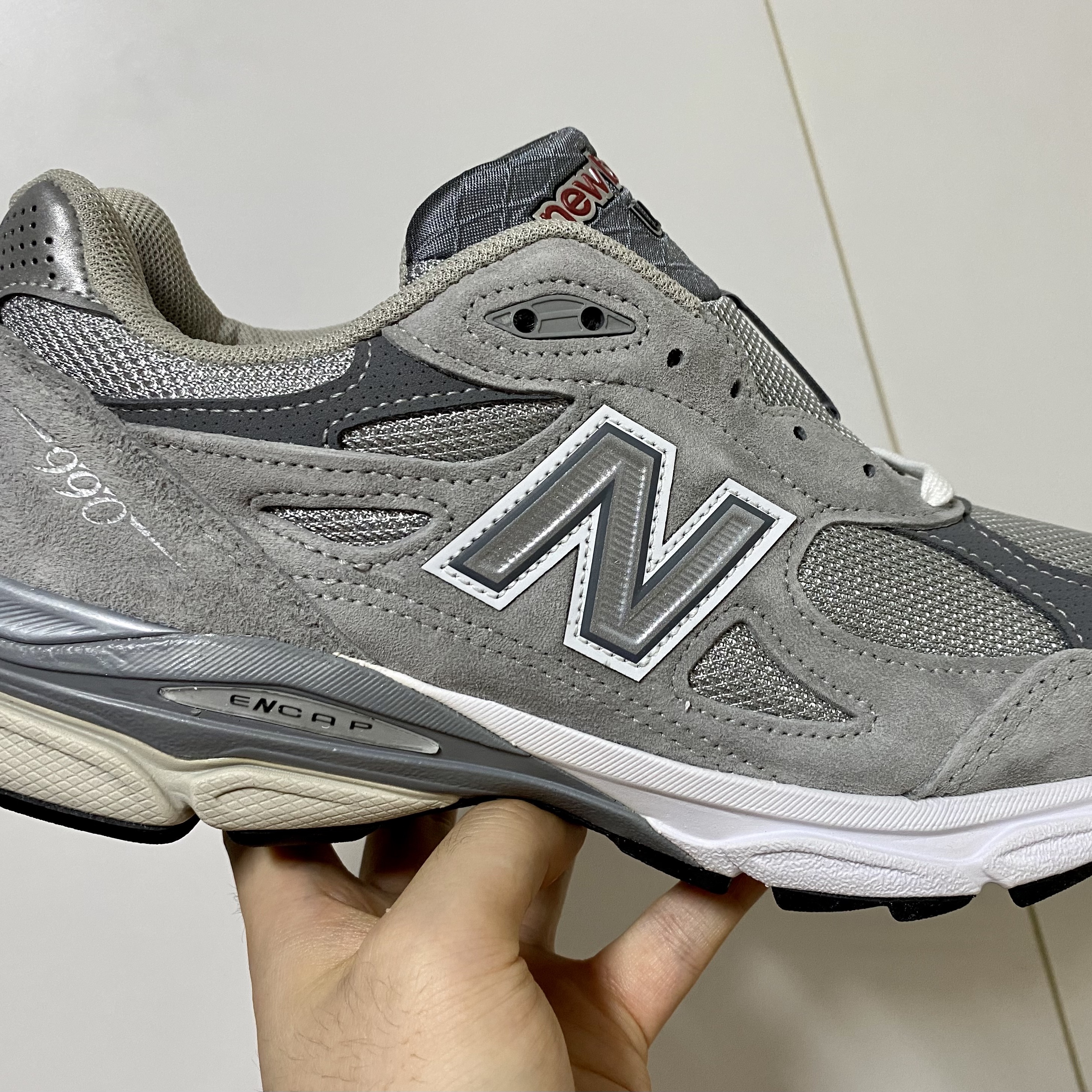 New Balance 990v3 Made in USA Grey - D Standard 착용 스타일 - 1