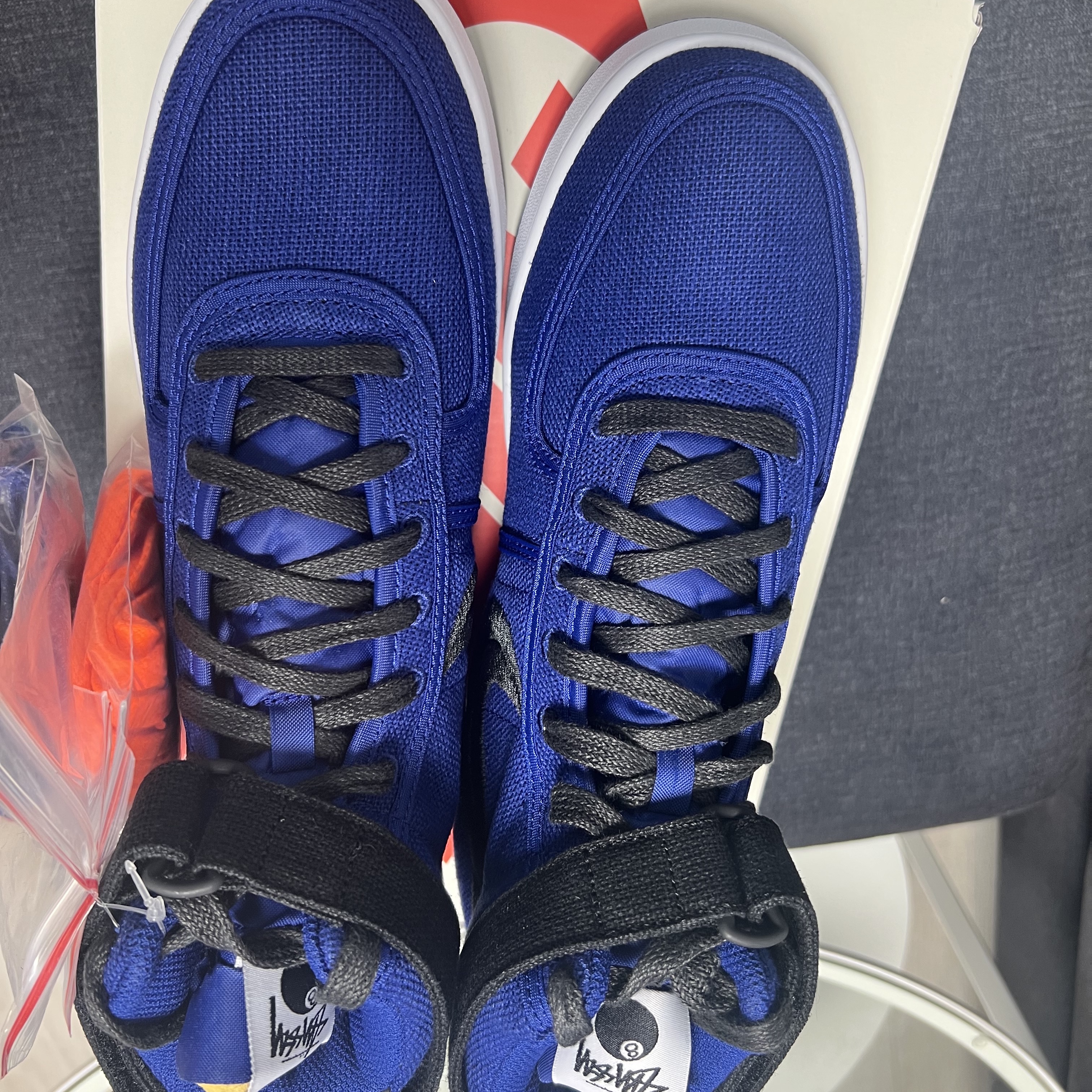 Nike x Stussy Vandal High Deep Royal Blue 착용 스타일 - 1