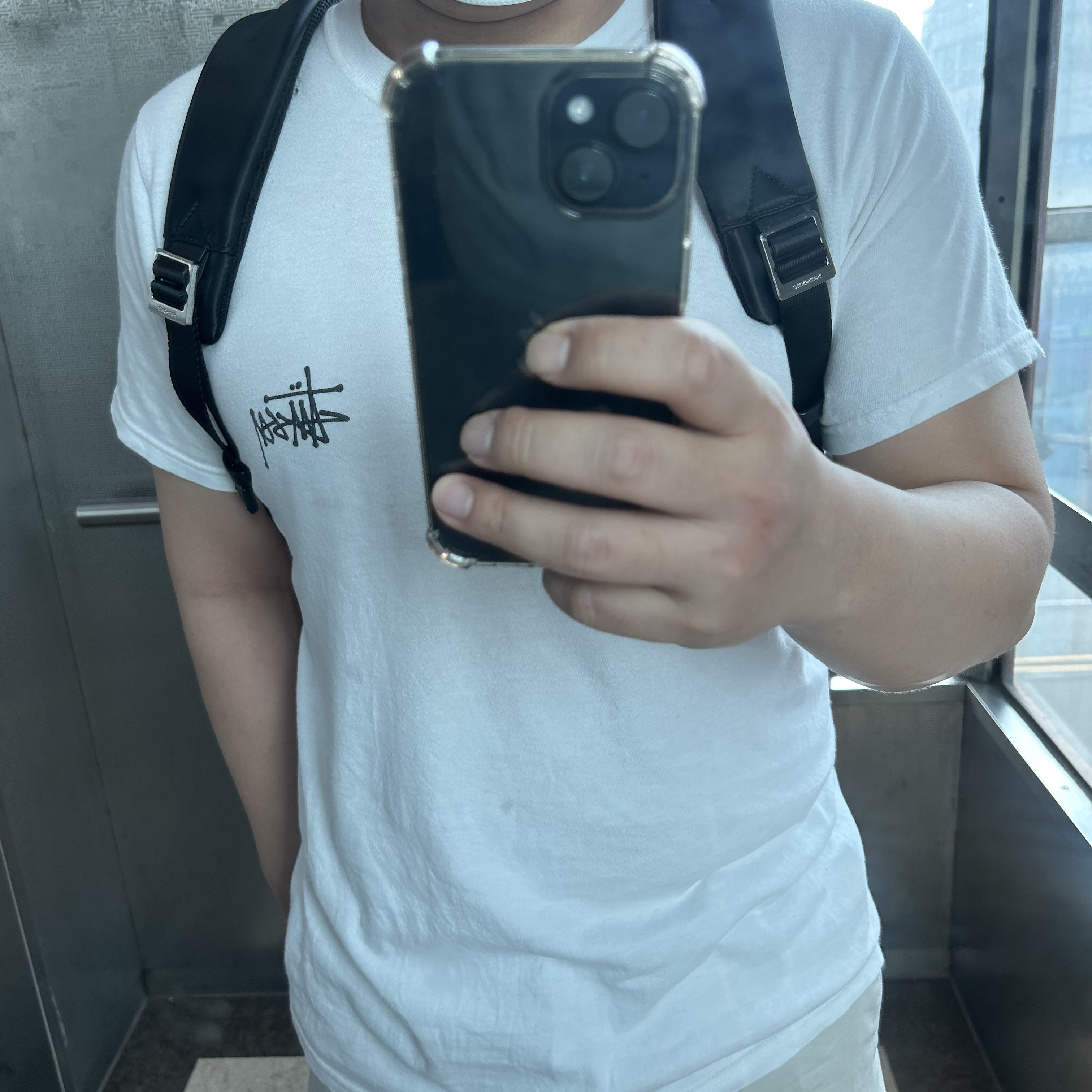 Stussy Basic Stussy T-Shirt White 2022 착용 스타일