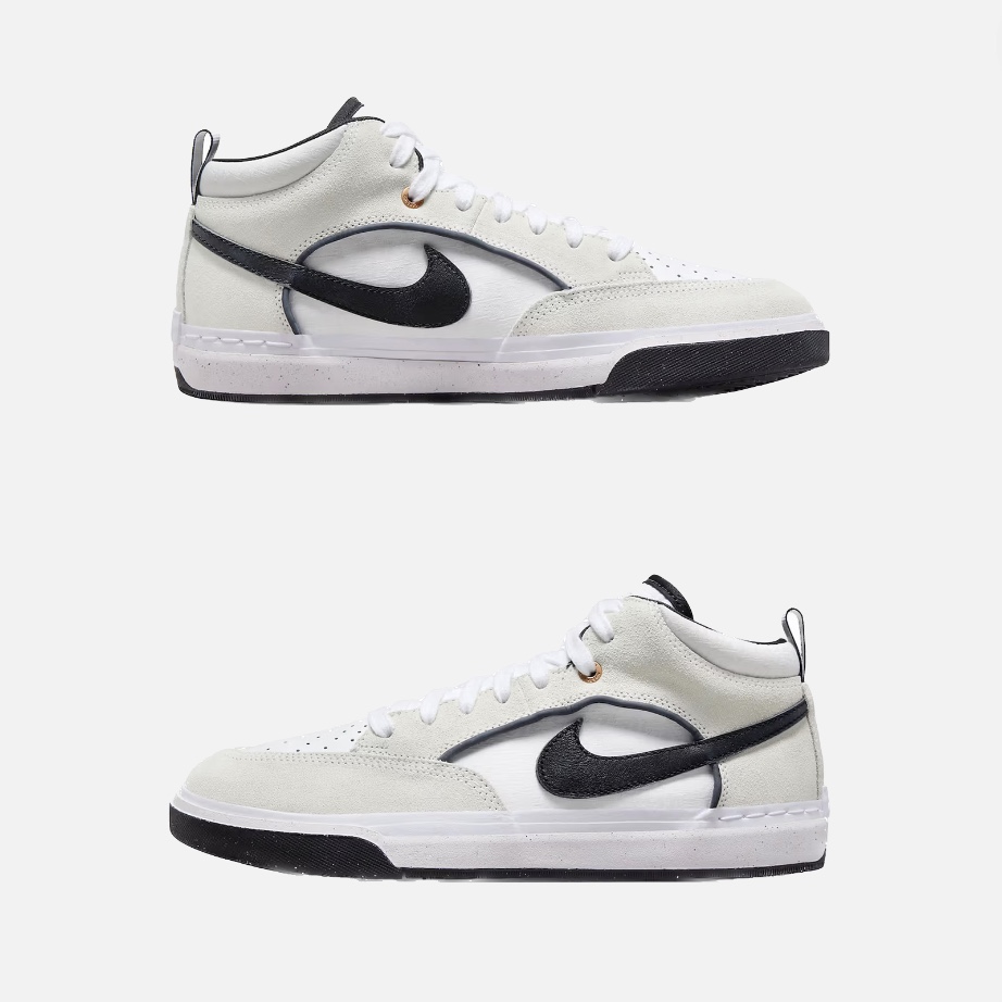 Nike SB Bruin React Jade Smoke, Nike SB Bruin React Black White Gum 착용 스타일 - 3