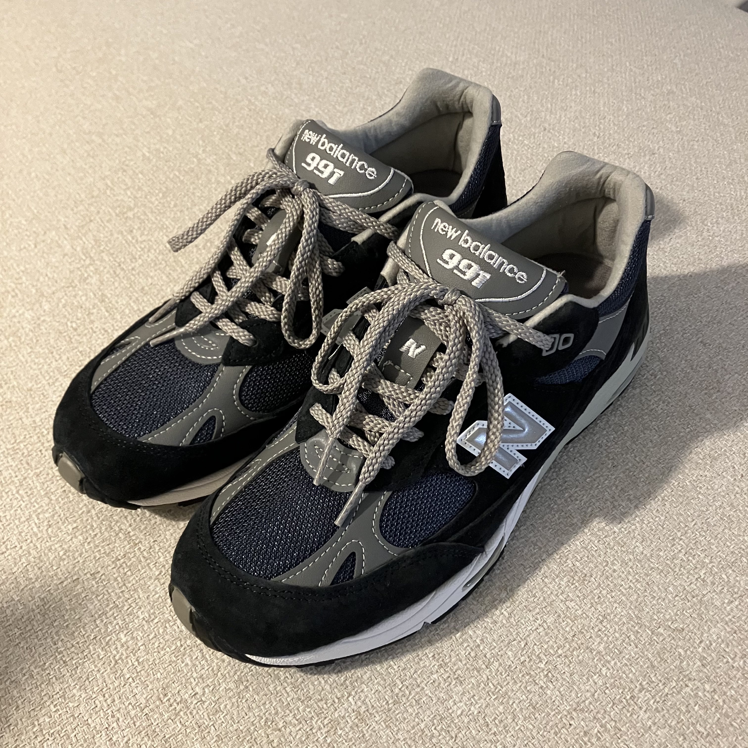 New Balance 991 Made in UK Navy 착용 스타일