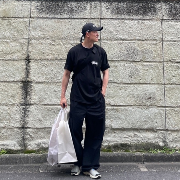 Stussy Withered Flower T-Shirt Black, Salomon RX Moc 3.0 Pewter Desert 착용 스타일 - 1
