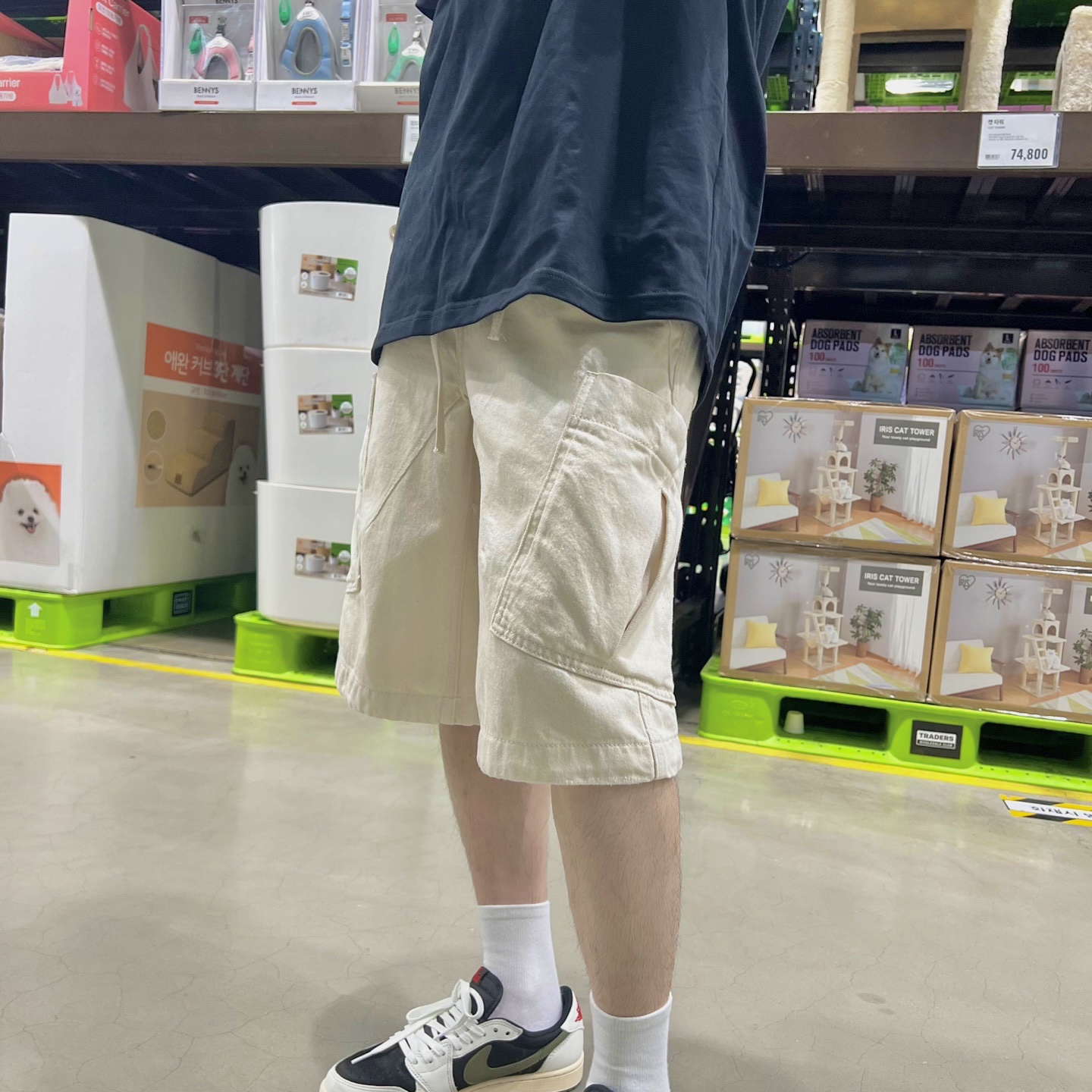 (W) Jordan 1 x Travis Scott Retro Low OG SP Medium Olive 착용 스타일