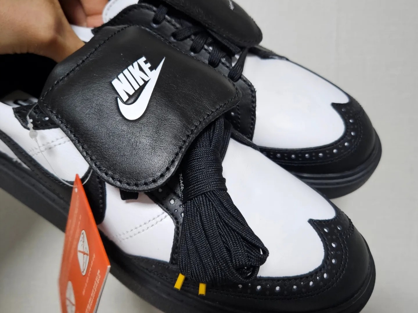 Nike x Peaceminusone Kwondo1 Black and White, Nike ACG 36 Backpack Black 착용 스타일 - 2
