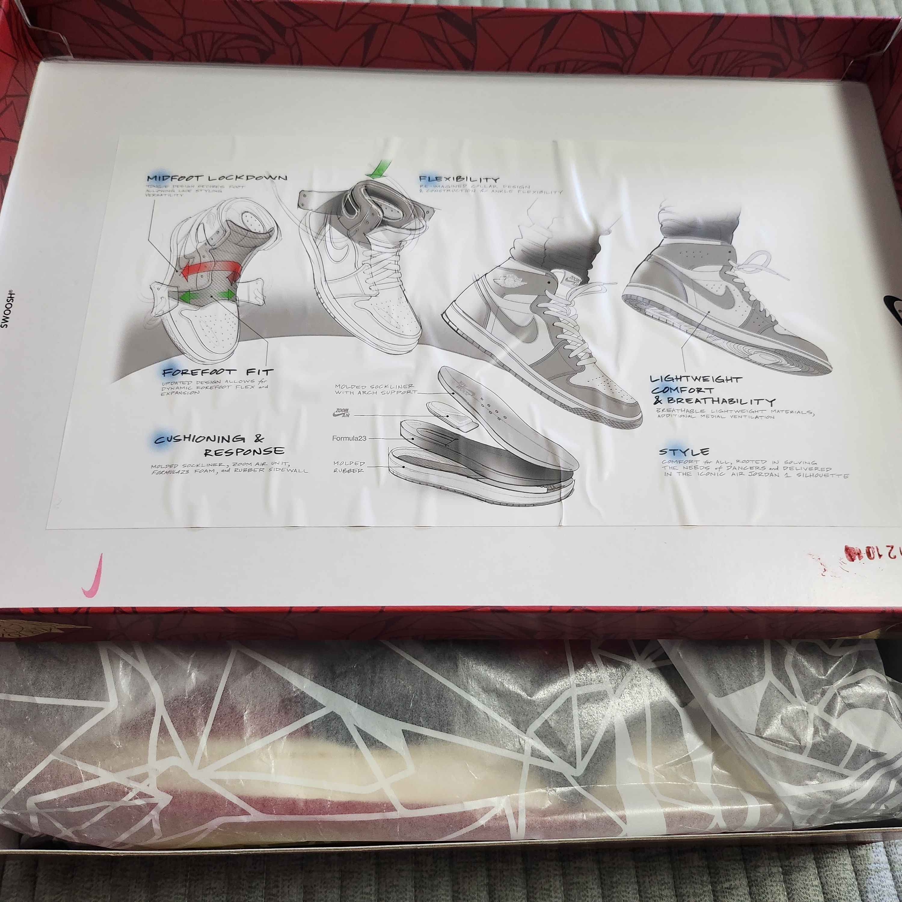 (W) Jordan 1 x Teyana Taylor Zoom CMFT 2 Gym Red 착용 스타일 - 2