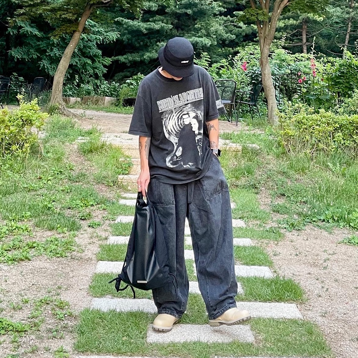 Timberland x A-Cold-Wall 6 Inch Premium Zip-Up Boot Light Beige - Wide, Project G/R Mind Slaughter Vintage Washeed T-Shirt Black 착용 스타일