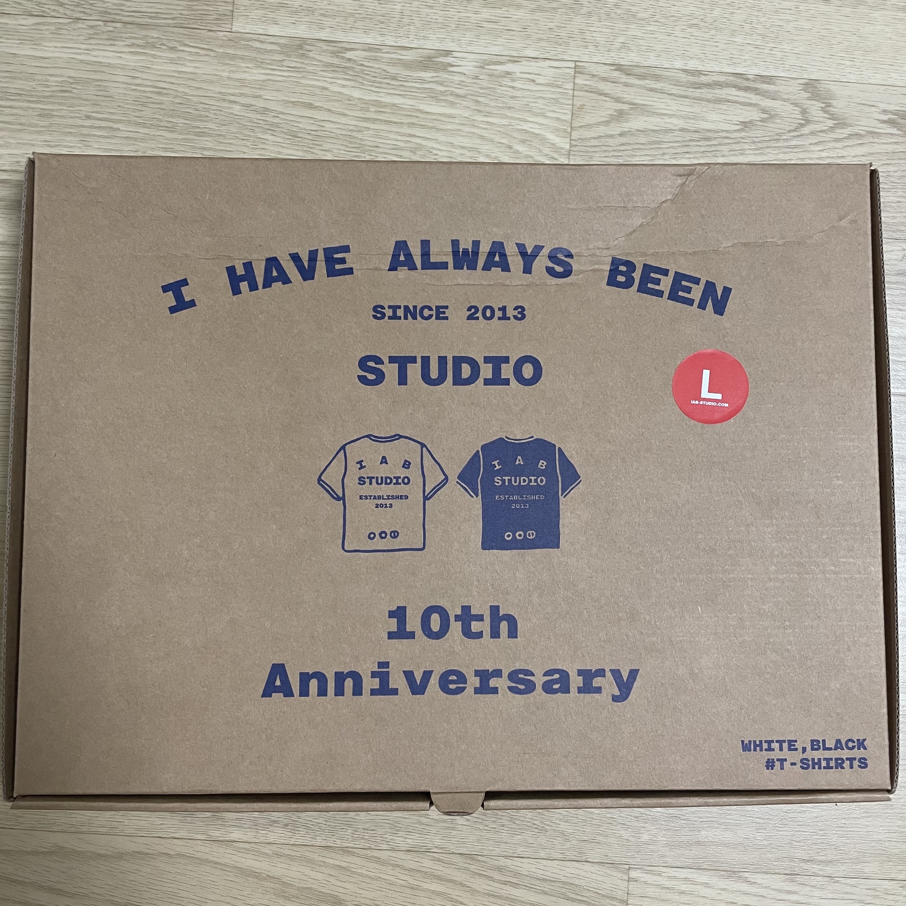 IAB Studio 10th Anniversary T-Shirts Pack White & Black (2 Pack) 착용 스타일