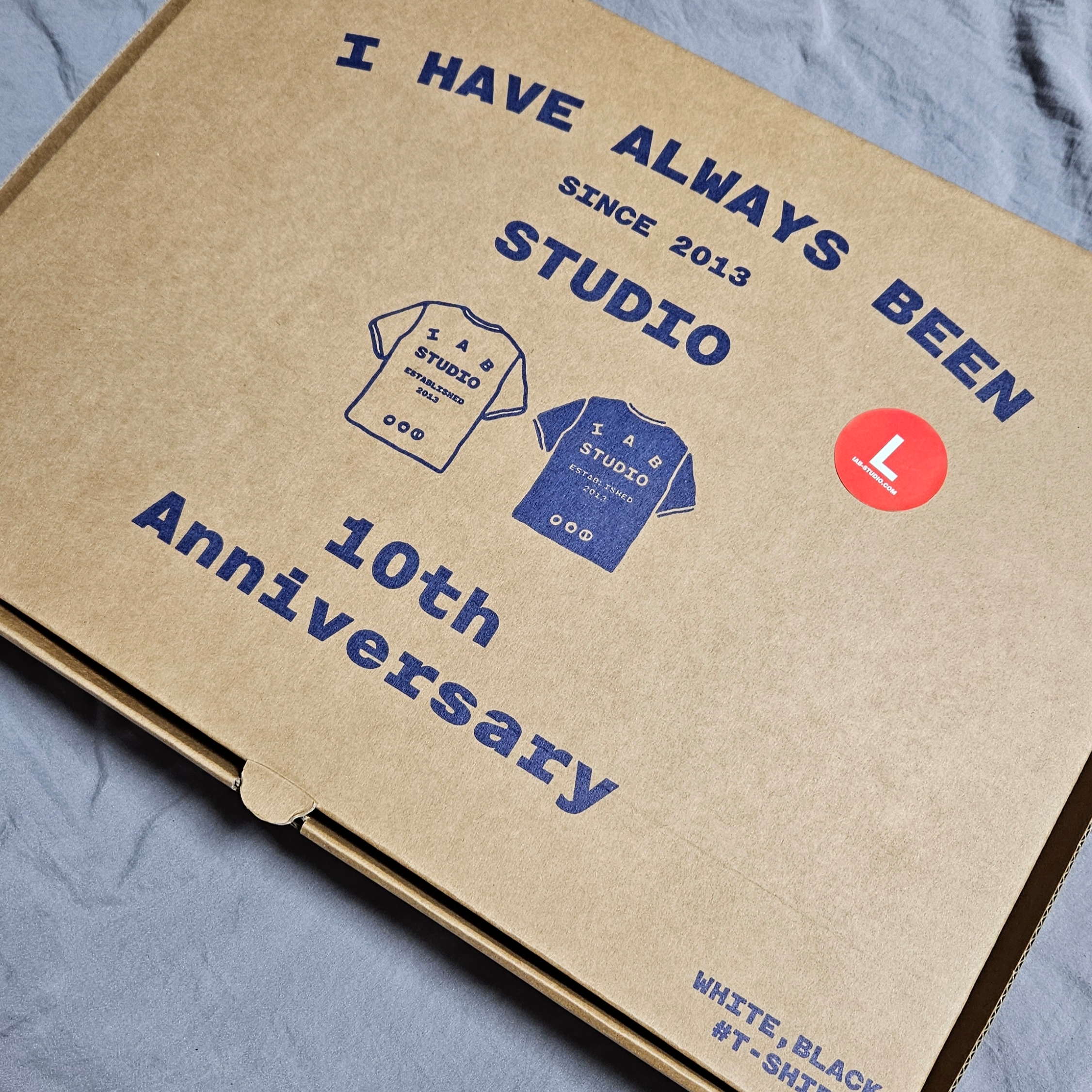 IAB Studio 10th Anniversary T-Shirts Pack White & Black (2 Pack) 착용 스타일