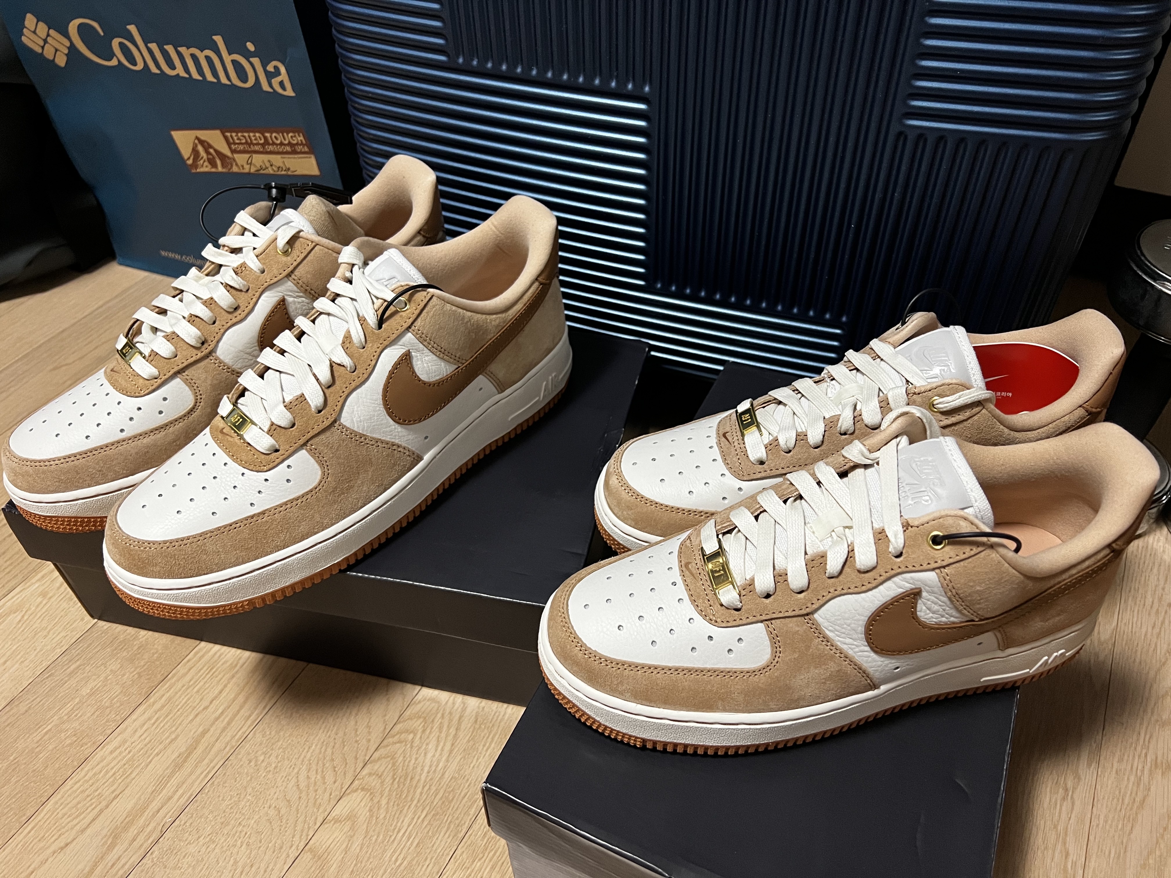 (W) Nike Air Force 1 LXX Flax 착용 스타일