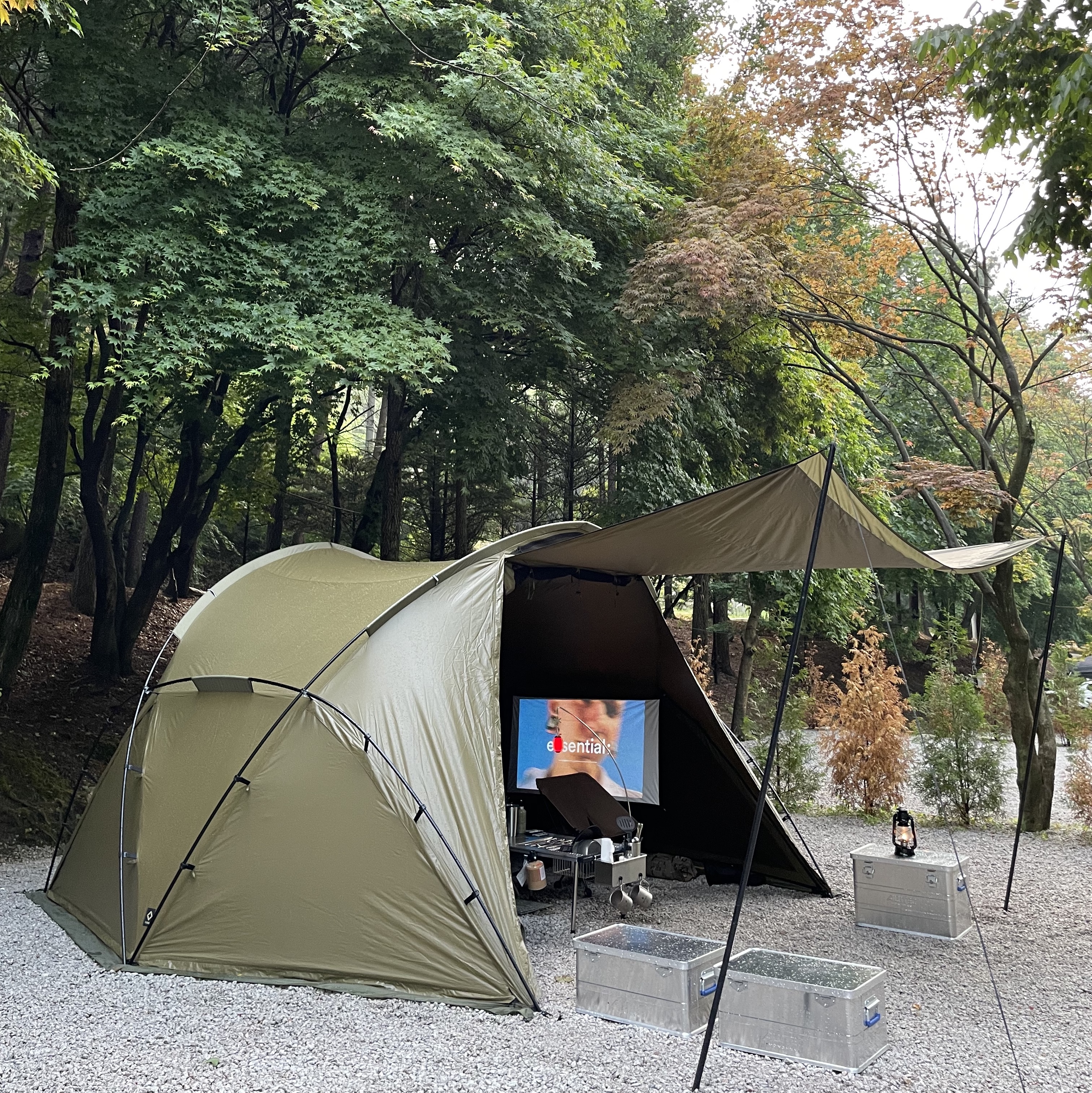Helinox Tactical V-Tarp 4.0 R1 Coyote Tan 착용 스타일