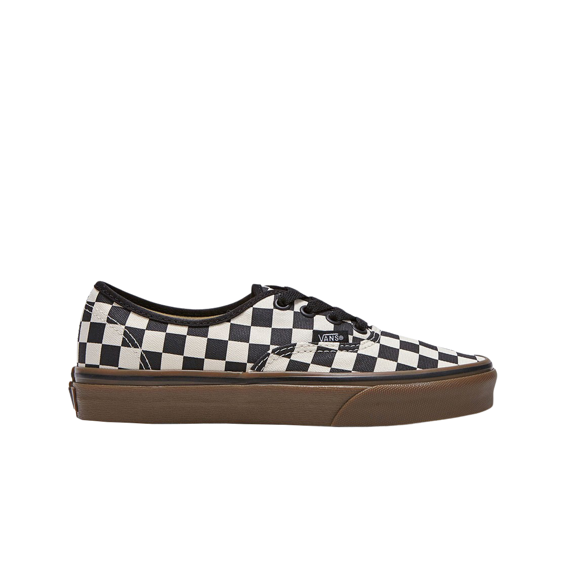 Vans Authentic Checkerboard Black White Gum 상세 이미지 1