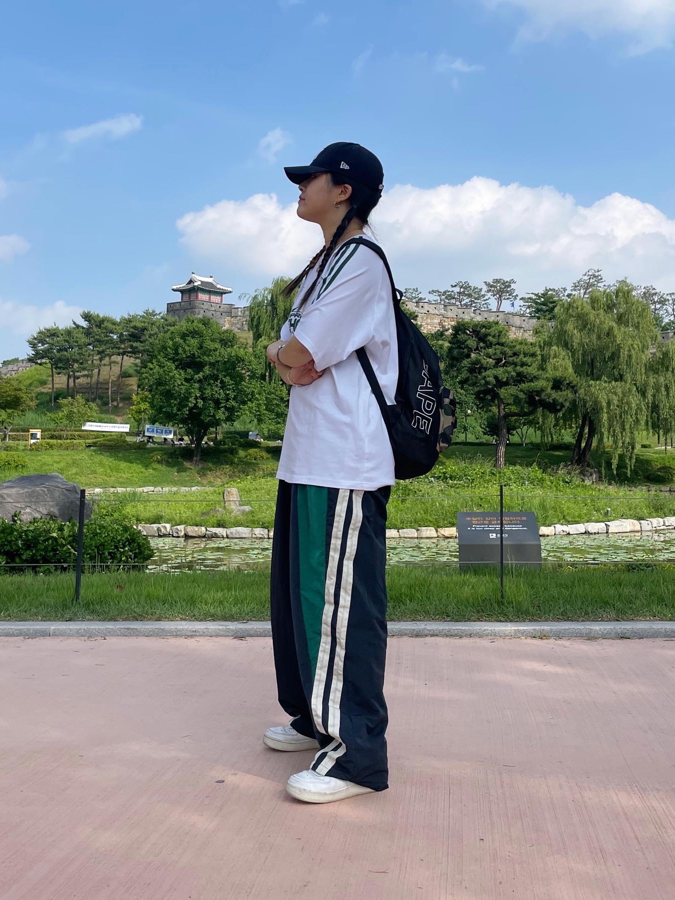 Nike Air Force 1 '07 Low White, (W) Nike Air Force 1 '07 Low White 착용 스타일 - 3