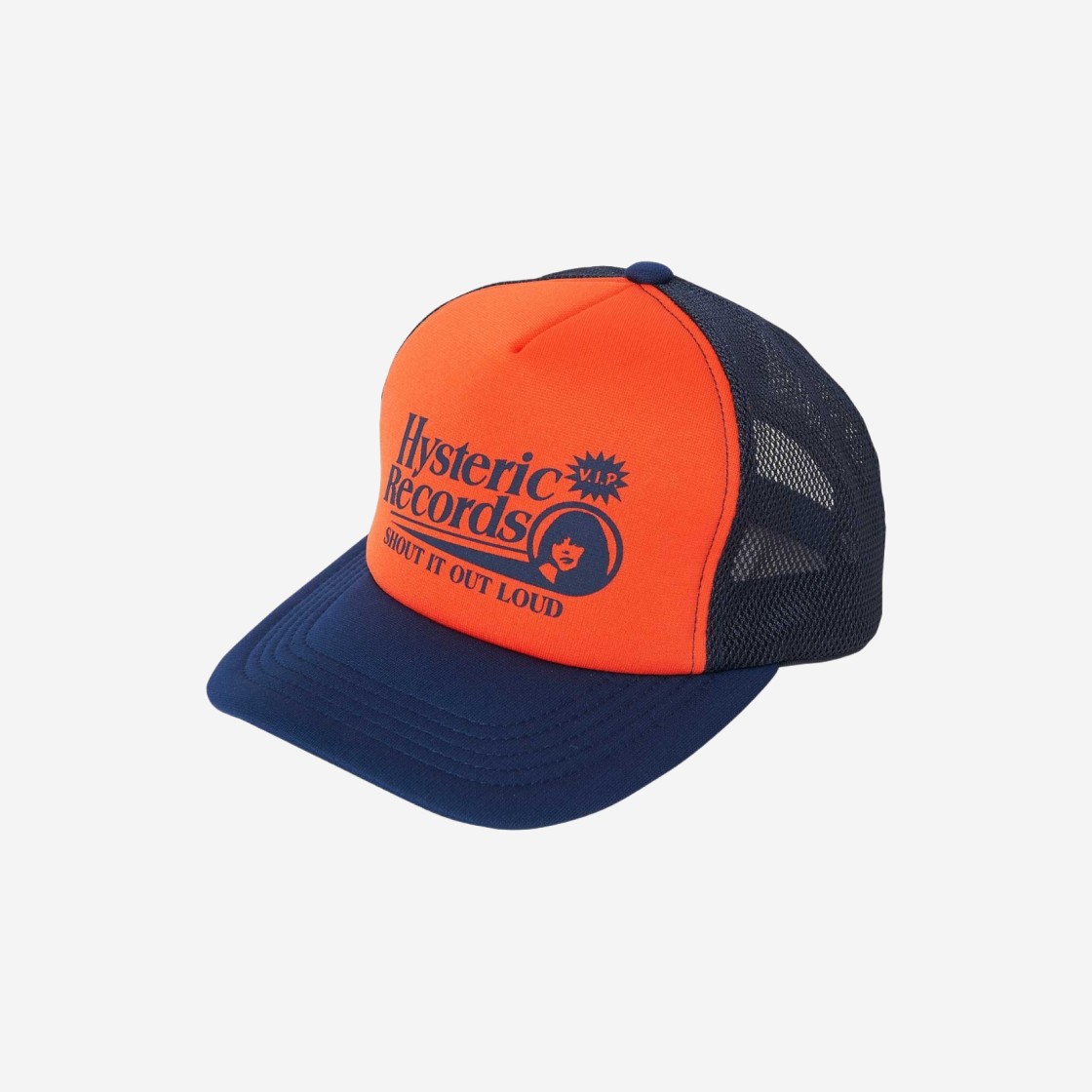 Hysteric Glamour Records Mesh Cap Navy 상세 이미지 1