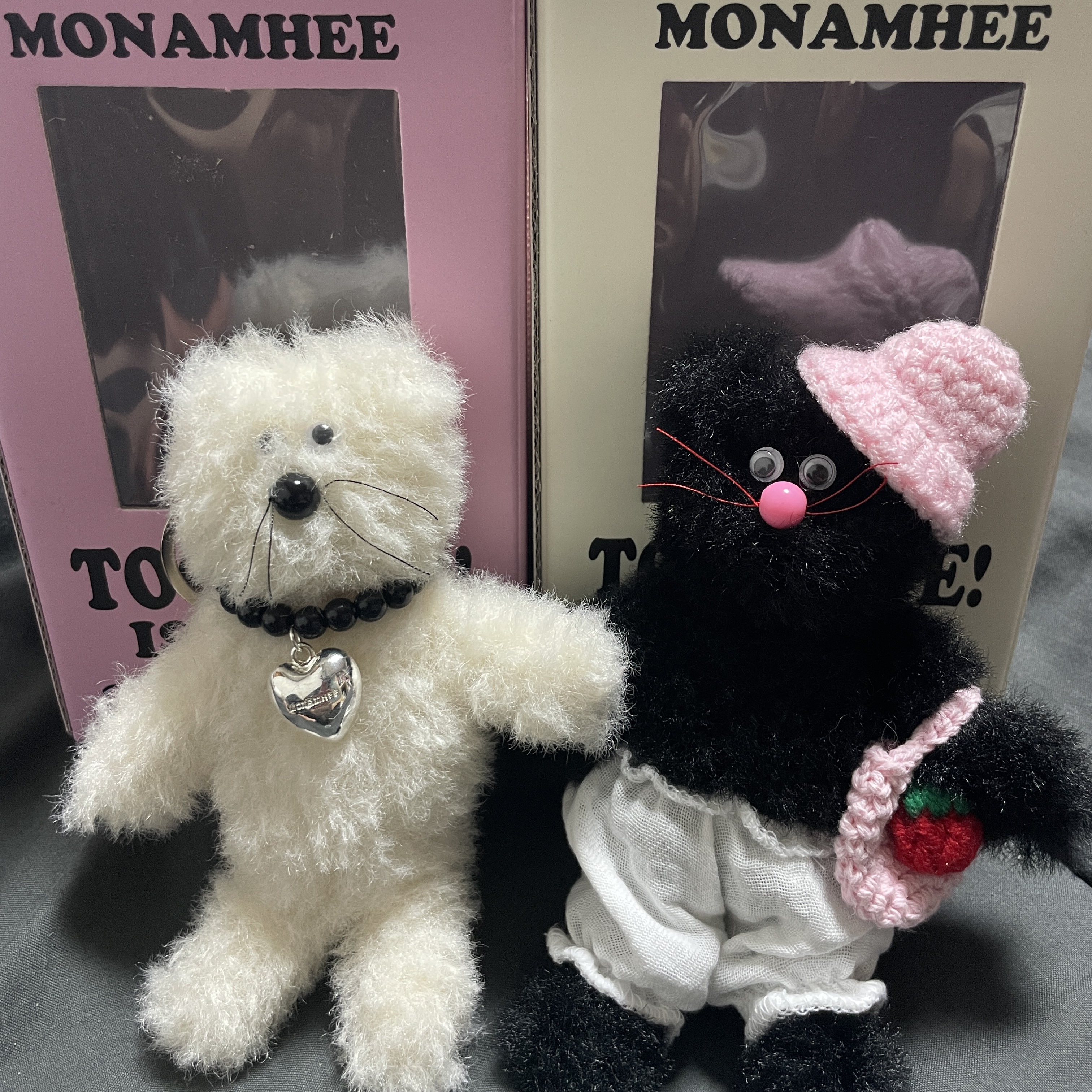 [KREAM 단독] Monamhee Creami Keyring Cream 착용 스타일