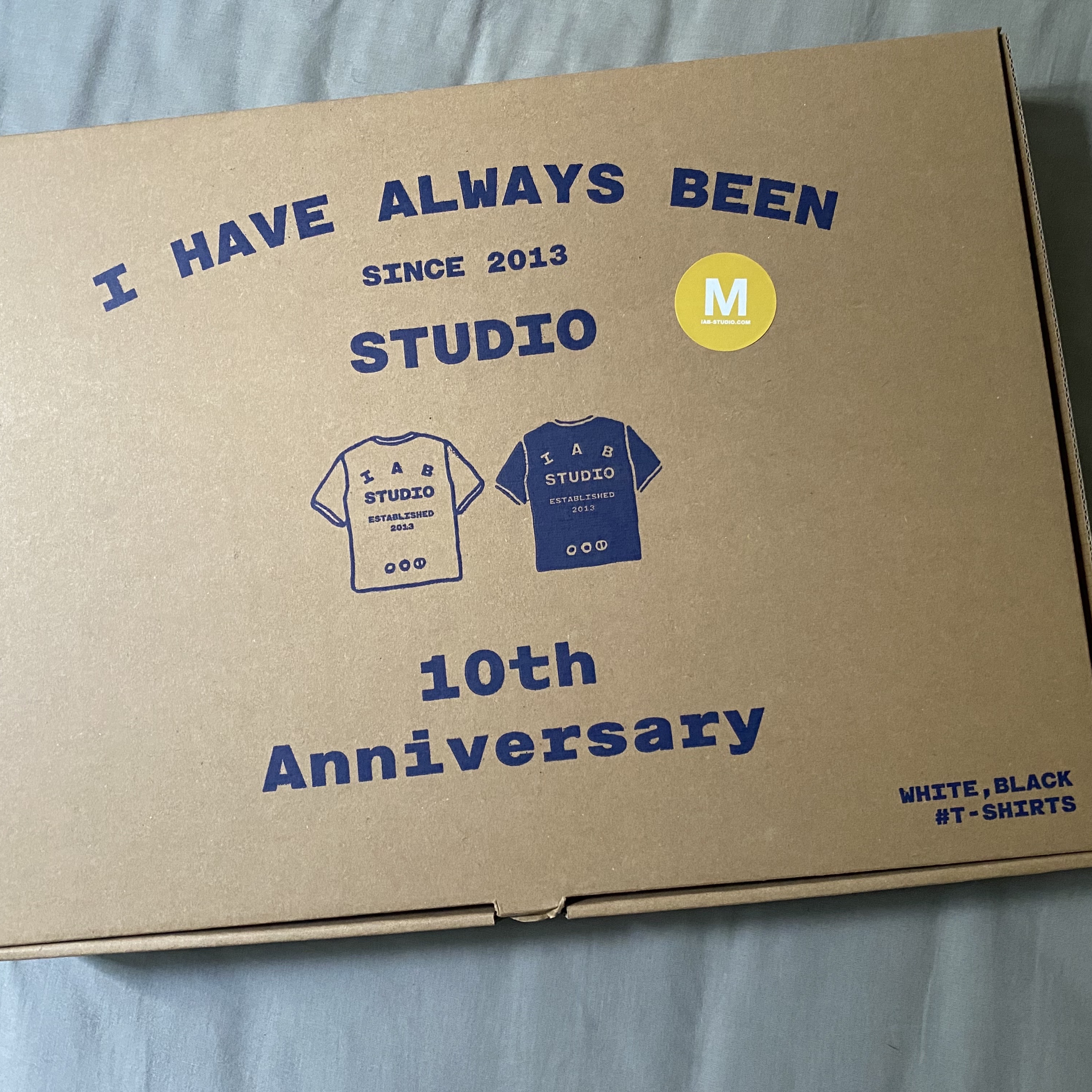 IAB Studio 10th Anniversary T-Shirts Pack White & Black (2 Pack) 착용 스타일