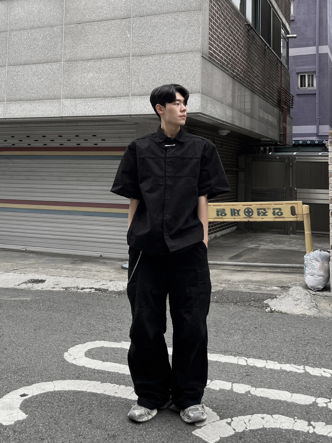Balenciaga 3XL Sneakers Light Beige 착용 스타일 - 1