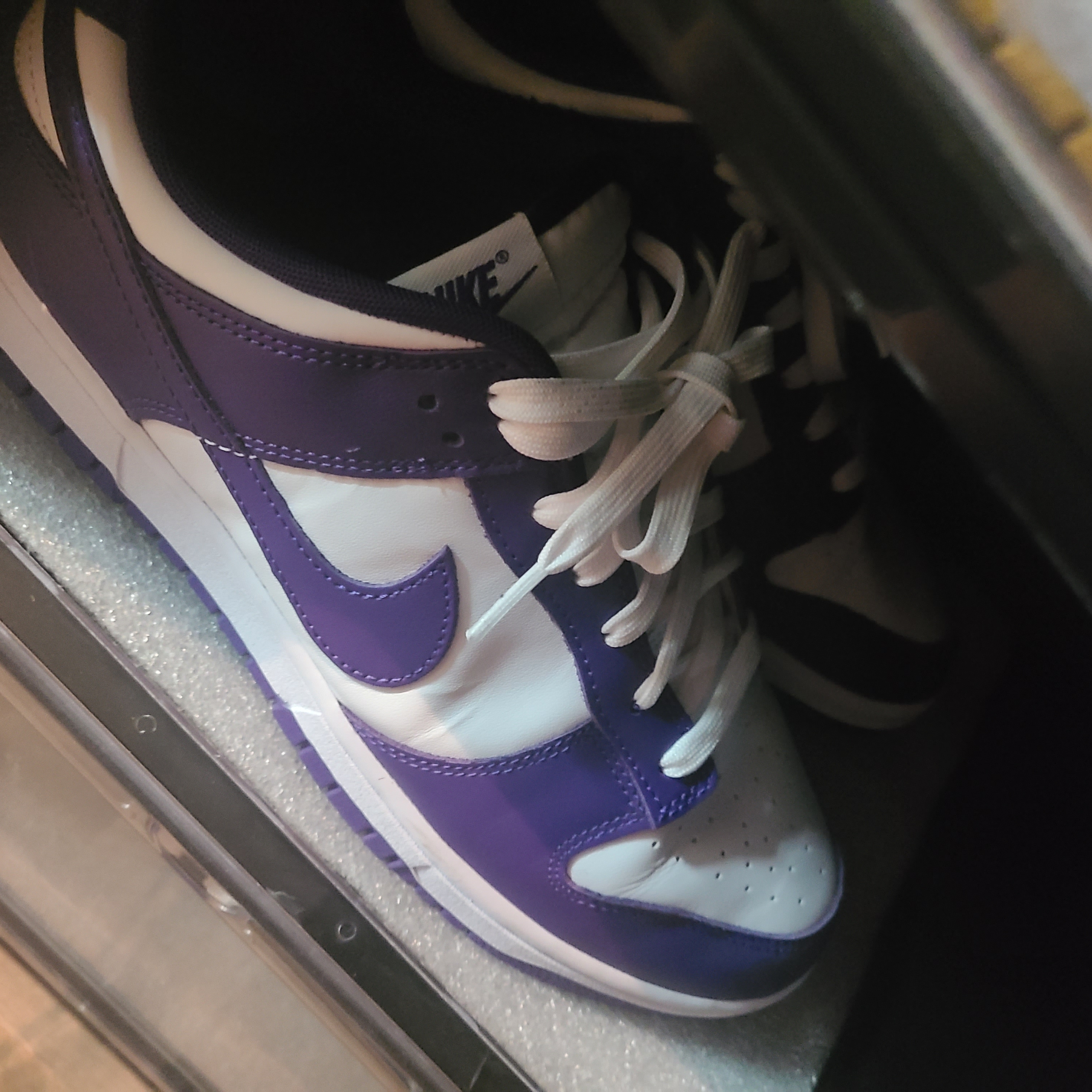 Nike Dunk Low Retro Championship Court Purple 착용 스타일