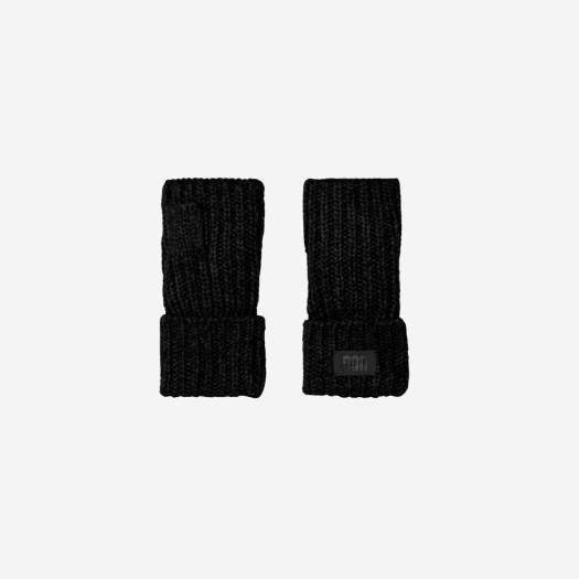 (W) UGG Chunky Fingerless Cuff Glove Black