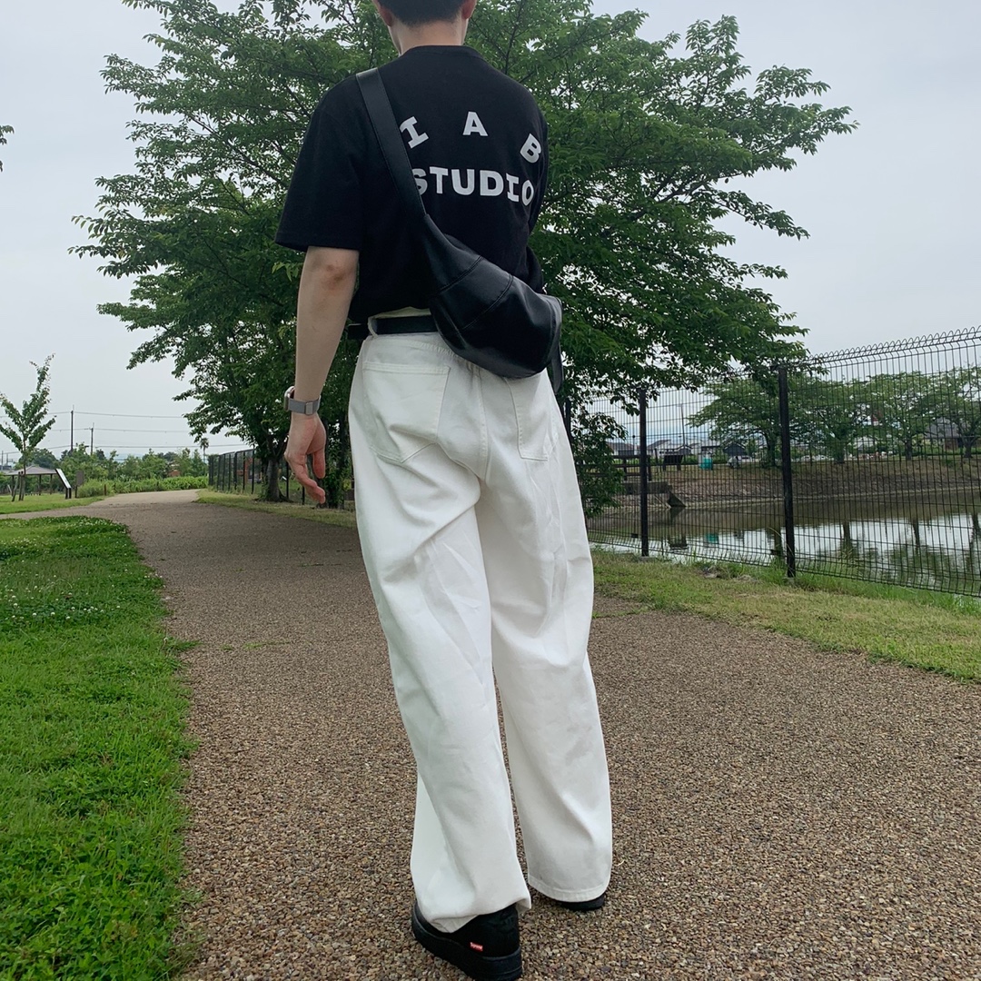 IAB Studio T-Shirt Black, Nike x Supreme Air Force 1 Low Black 착용 스타일 - 3