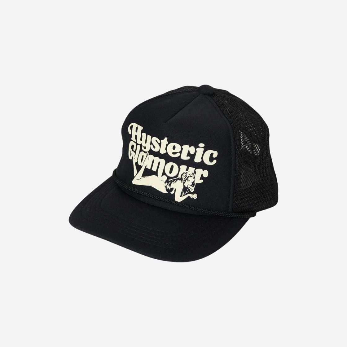 Hysteric Glamour Lie Down Girl Mesh Cap Black 상세 이미지 1