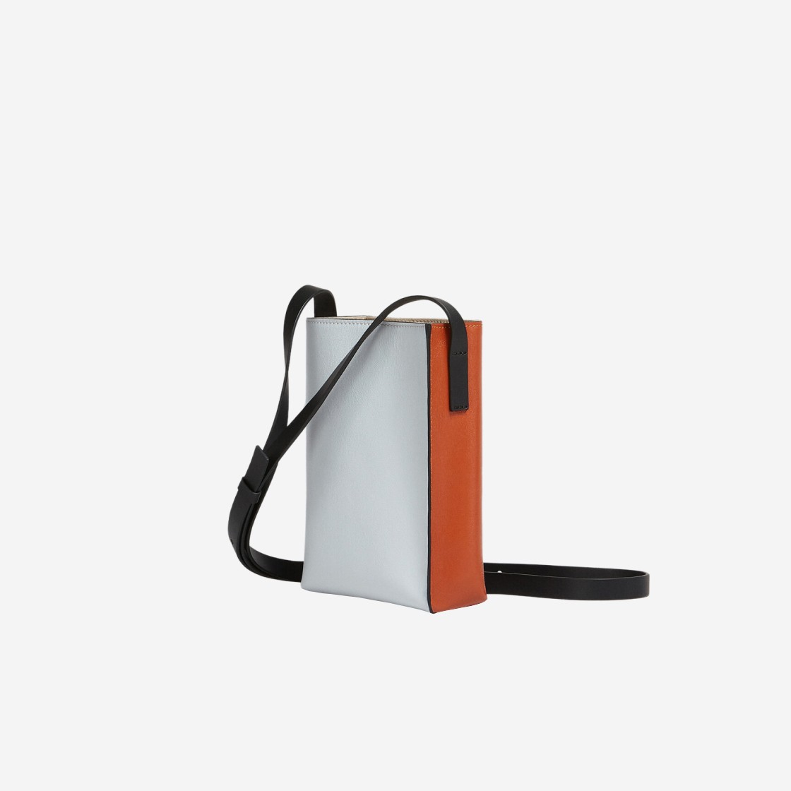 Marni Museo Soft Small Bag in Leather Rust Cloud Black 상세 이미지 3