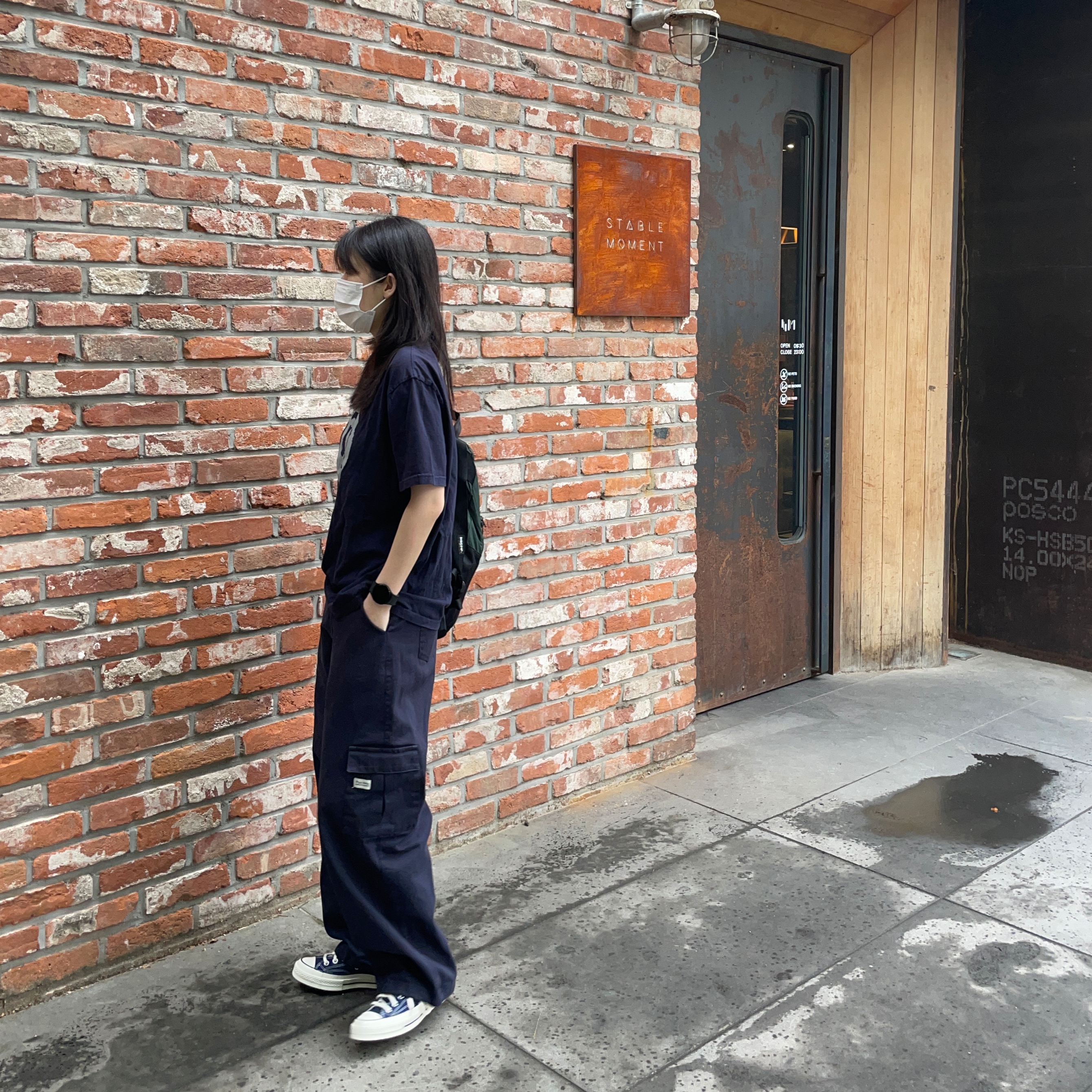 Converse Chuck 70 Ox Midnight Navy 착용 스타일 - 2