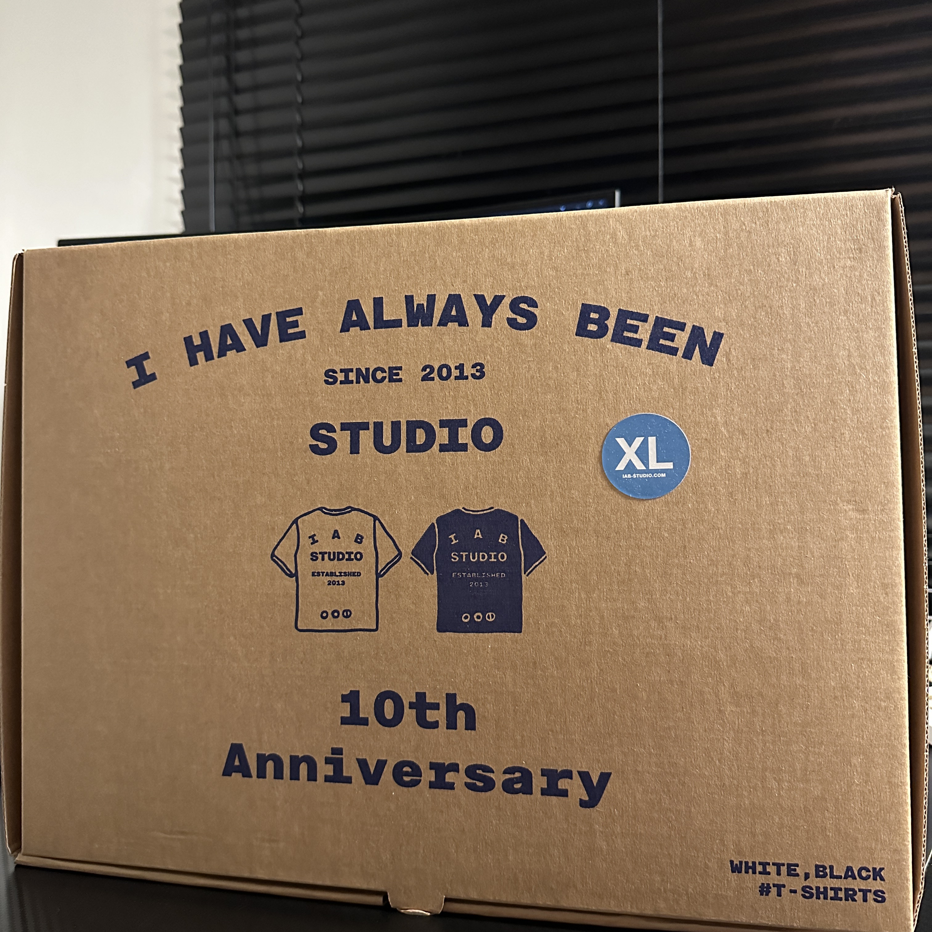IAB Studio 10th Anniversary T-Shirts Pack White & Black (2 Pack) 착용 스타일