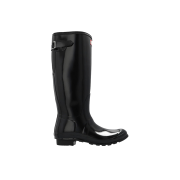 (W) Hunter Original Back Adjustable Gloss Wellington Boots Black