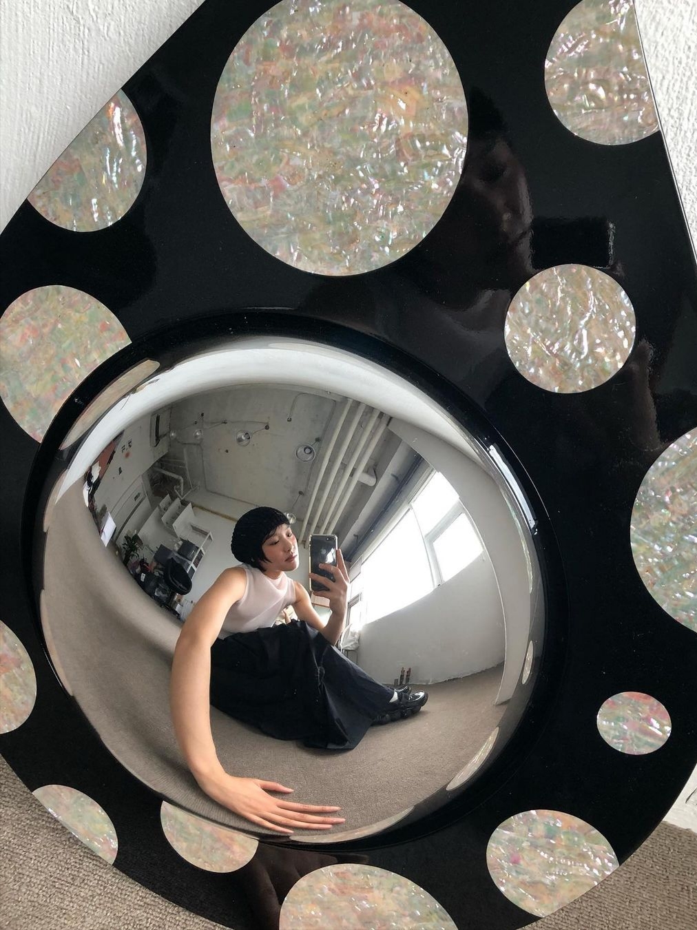 Say Touche Raindrop Mirror 착용 스타일